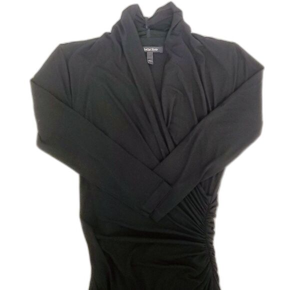 Isabella Oliver Women Cross Front V Dress Black Size 1 - Picture 3 of 7